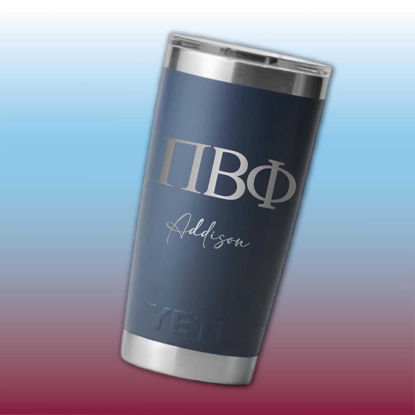 Personalized Pi Beta Phi YETI | Engraved KD Sorority 20oz Rambler