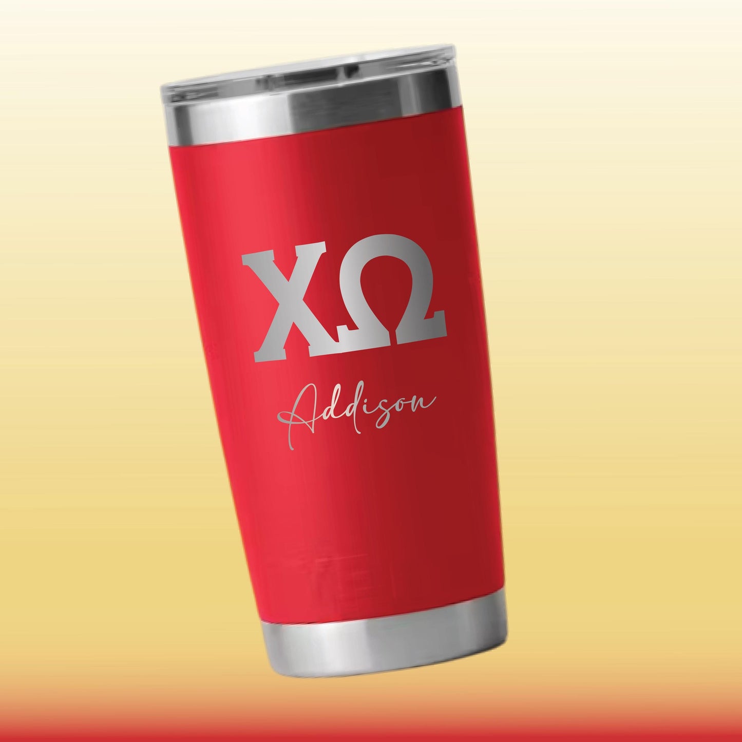 Personalized Chi Omega YETI | Engraved XO Sorority 20oz Rambler