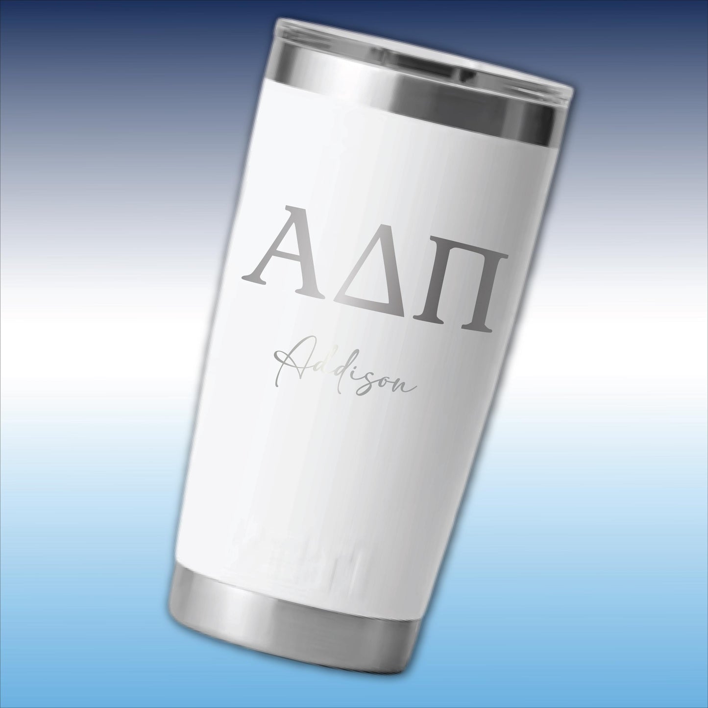 Personalized Alpha Delta Pi YETI | Engraved ADPi Sorority 20oz Rambler