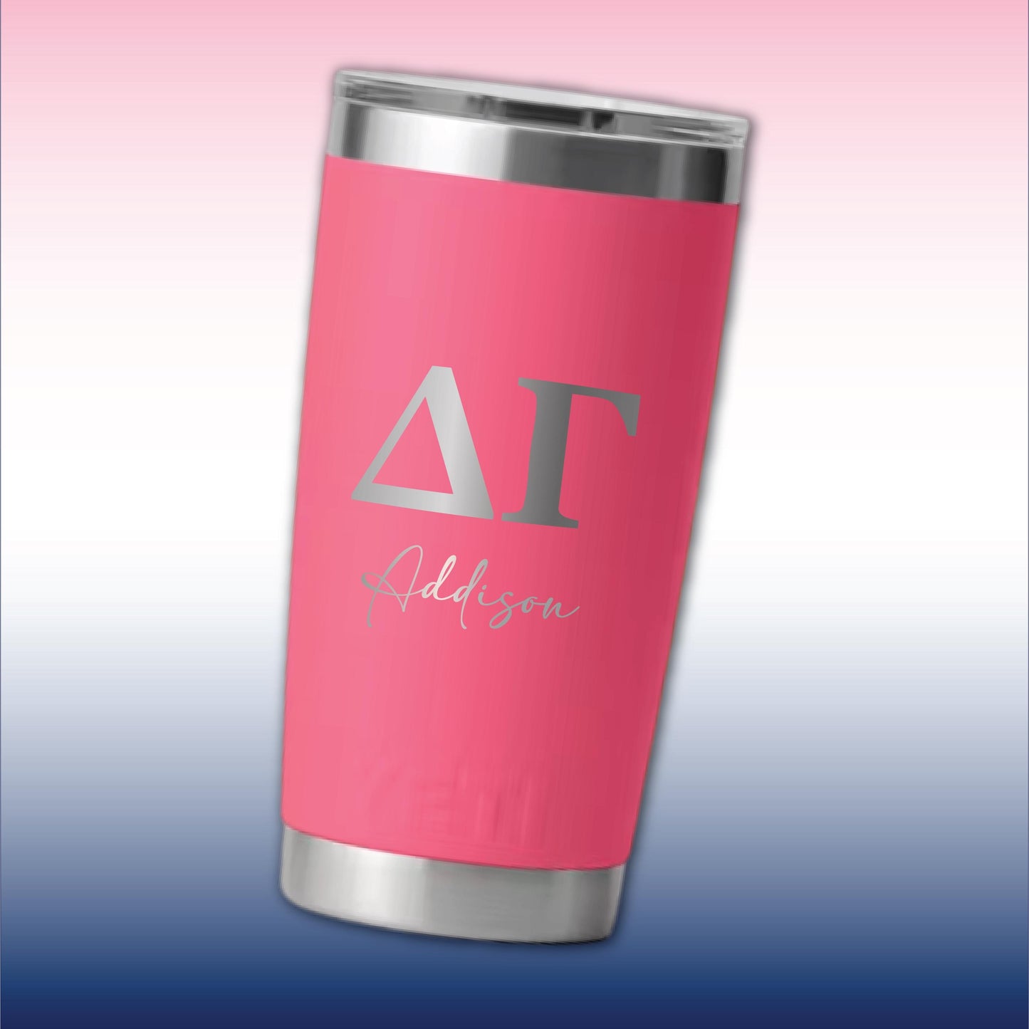 Personalized Delta Gamma YETI | Engraved DG Sorority 20oz Rambler