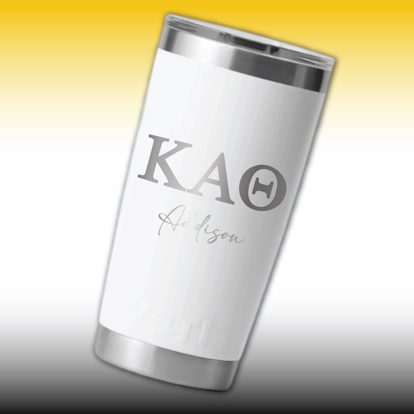 Personalized Kappa Alpha Theta YETI | Engraved Theta Sorority 20oz Rambler