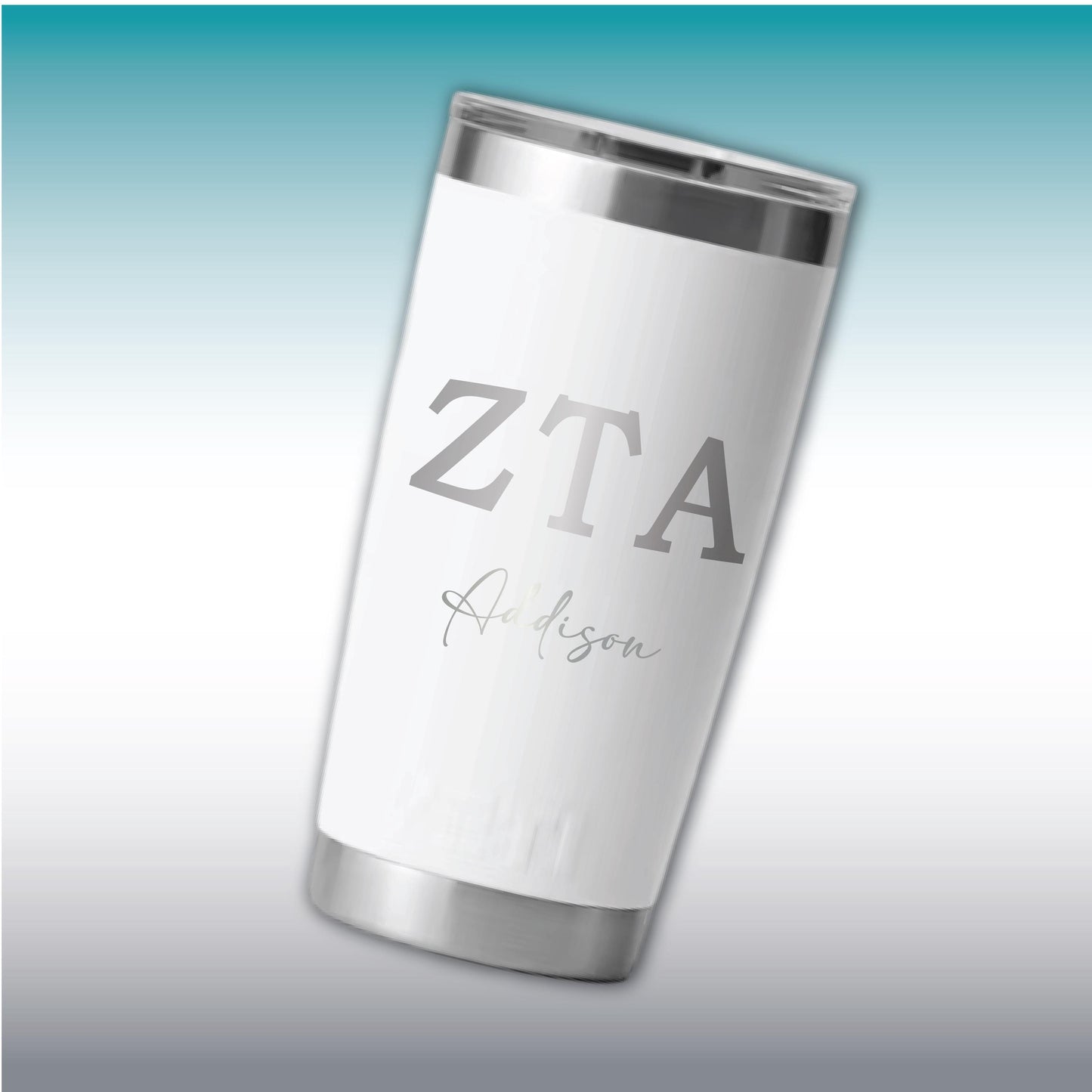 Personalized Zeta Tau Alpha YETI | Engraved ZTA Sorority 20oz Rambler
